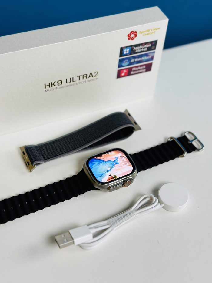 HK9 Ultra 2 AMOLED Smartwatch with ChatGPT Black Color 9 scaled