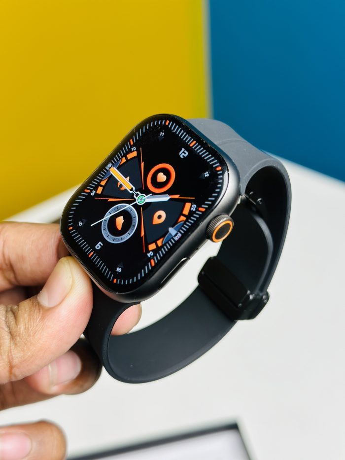 HW9 Pro Max Smart Watch 3 Straps In 1 Black Color 10