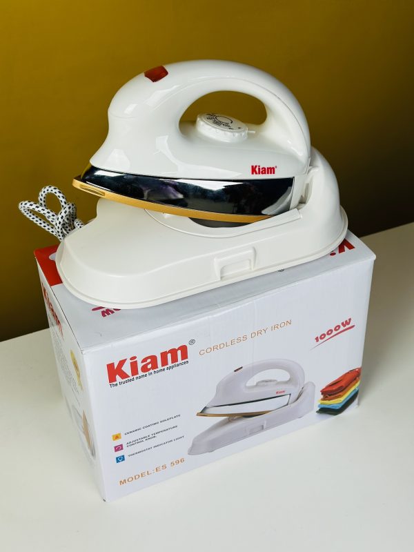 Kiam ES596 1000W Cordless Electric Dry Iron