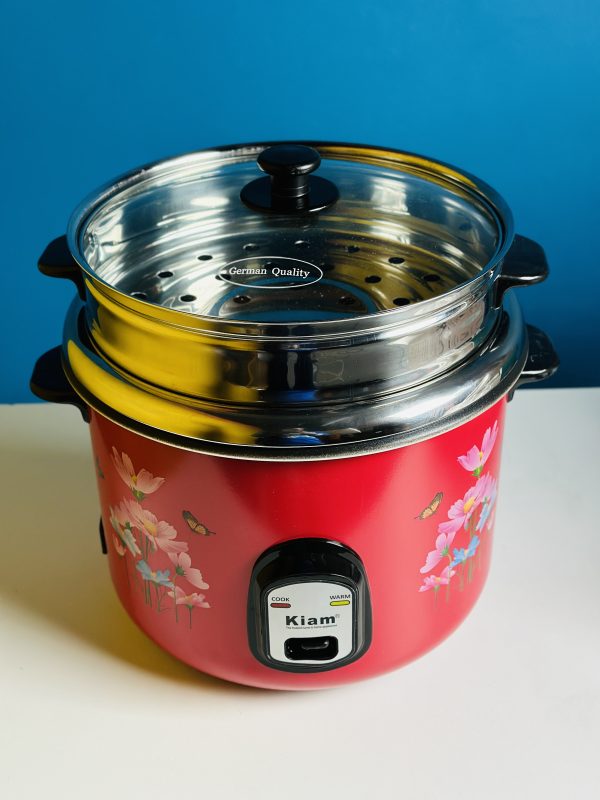 Kiam SFB-5704 2.8 liter Stainless Steel + Non-Stick Double Pot Rice Cooker