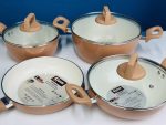 Kiam Die-Casting 7 Set Non-Stick Pan Ceramic Coated price bd