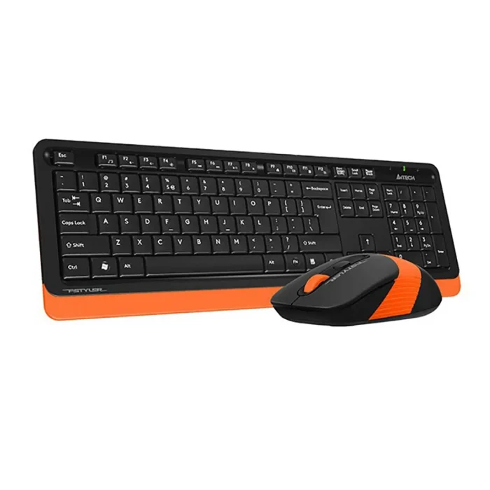 A4TECH FG1010 Wireless Keyboard Mouse Combo Orange
