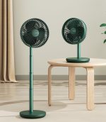 JISULIFE FA13P Rechargeable Desk Fan 8000mAh green color