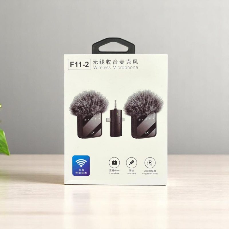 F11 2:1 Wireless Microphone For IPhone , Android and Camera price in bangladesh