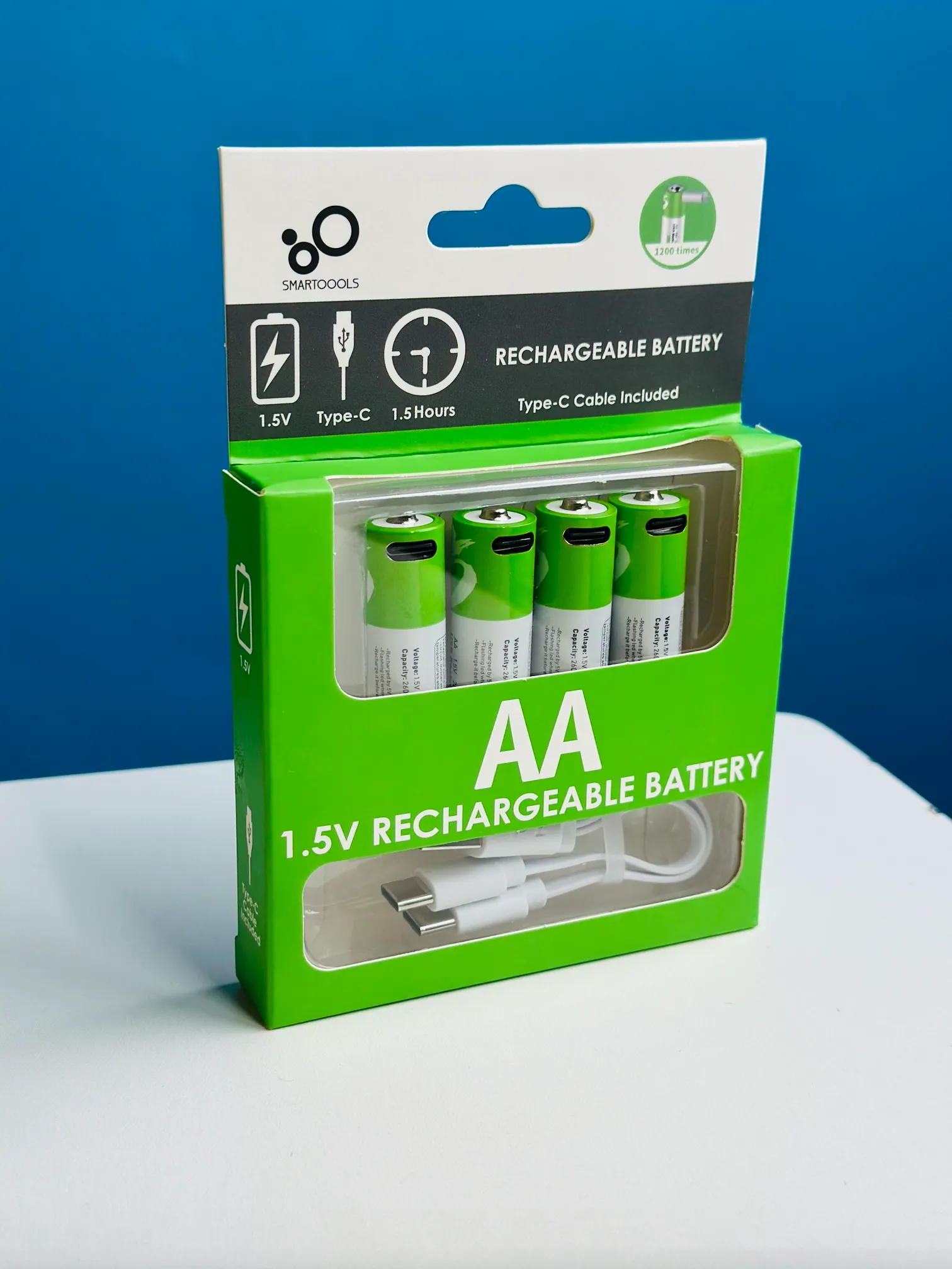 SmarToools RB40 AA 1.5V 2600mWh Rechargeable Battery (4Pcs Set)