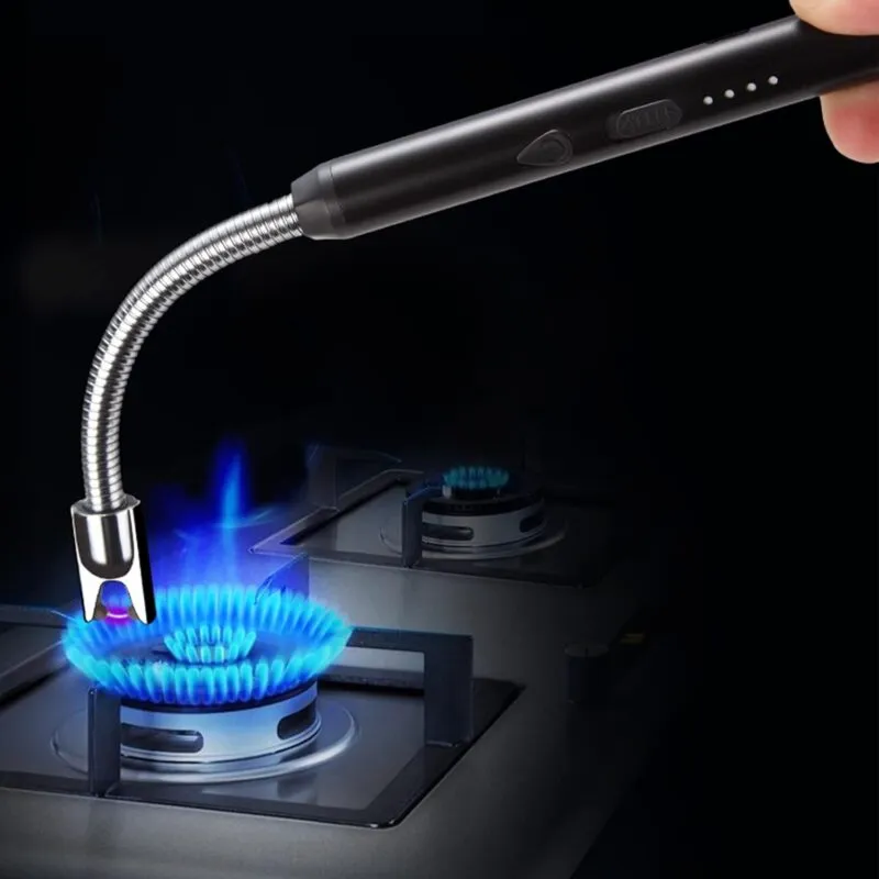 Type-C Rechargeable Windproof Arc Lighter with Flexible Neck