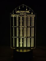 GearUP Acrylic Multicolor Night Lamp (Ramadan Calendar)- Black - Image 2
