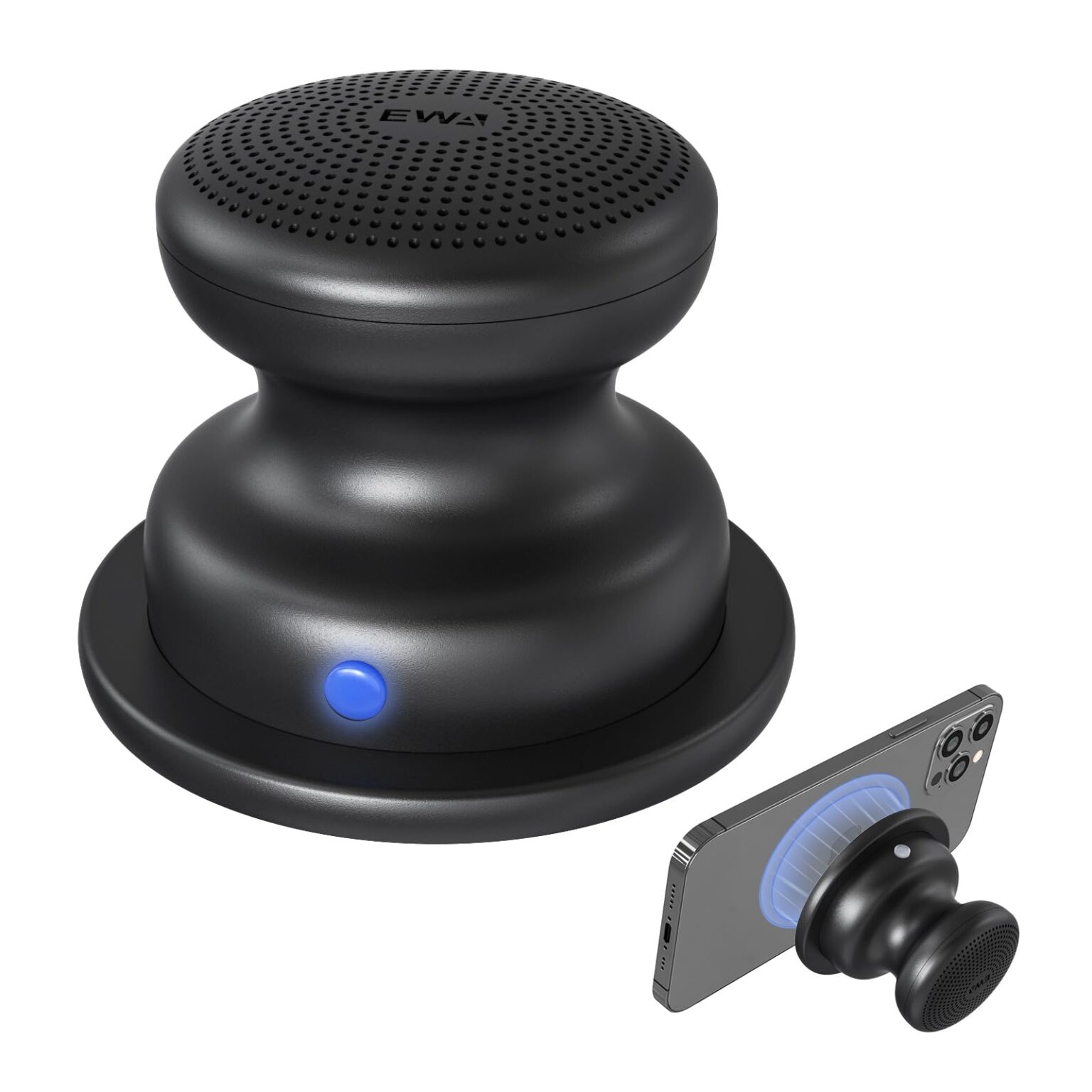 EWA A117 5W Mini Magnetic Bluetooth Speaker – Black EWA A117 5W Mini Magnetic Bluetooth Speaker – Black - Image 1