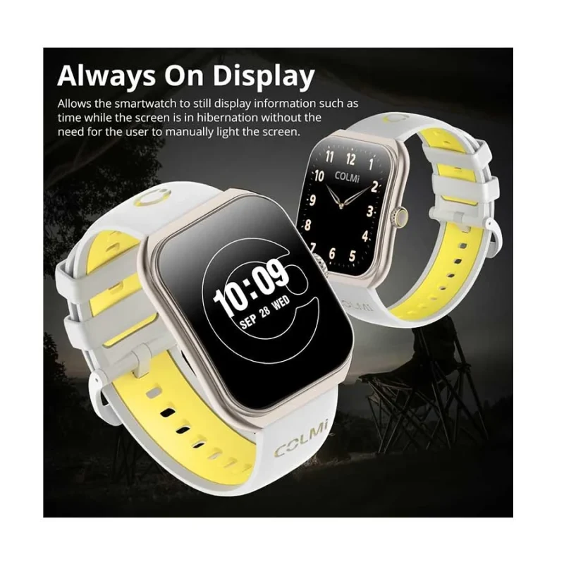 Colmi P86 BT Calling Smartwatch – Gold