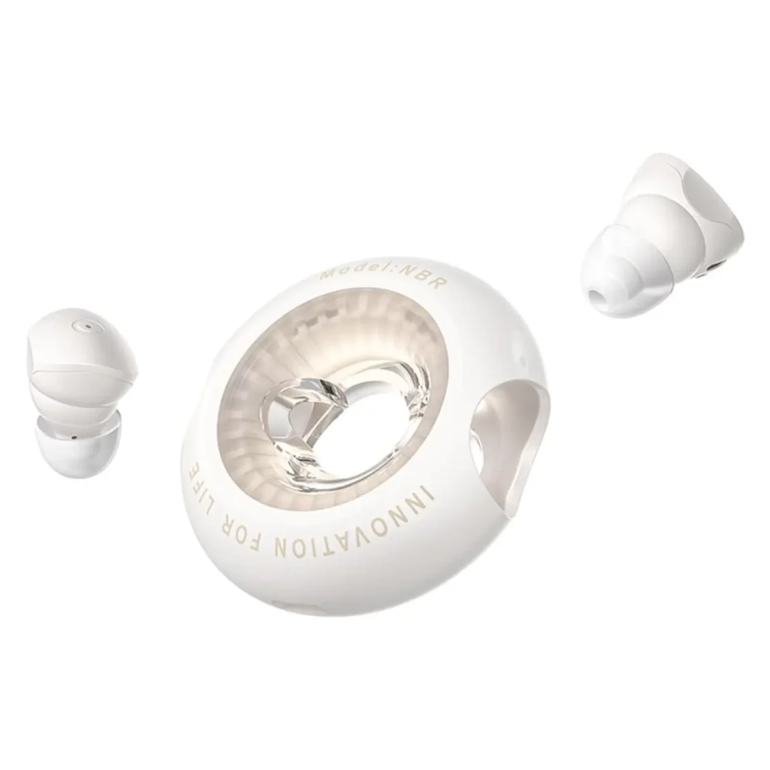 Vention NBRG0 T17 Wireless Bluetooth Earbuds – Beige Vention NBRG0 T17 Wireless Bluetooth Earbuds – Beige - Image 1