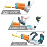 Mini Gatling Eva Air Soft Dart Gun For Kid - Image 2