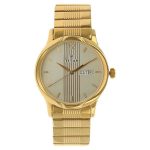 Titan Analog with Day and Date Champagne Dial Metal Strap watch for Men (NS-1580YM05) Price In Bangladesh - Image 4