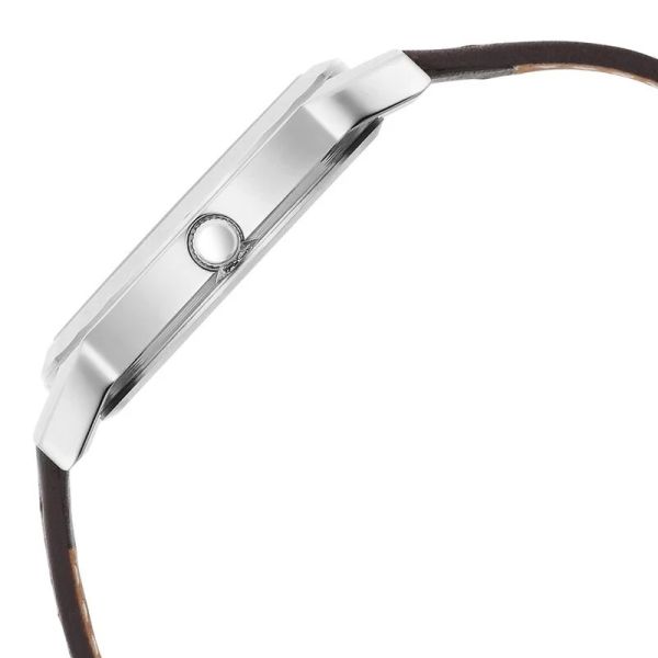 Titan Karishma Zing Quartz Analog Brown Dial Leather Strap Watch For Men (1644SL01) - Image 3